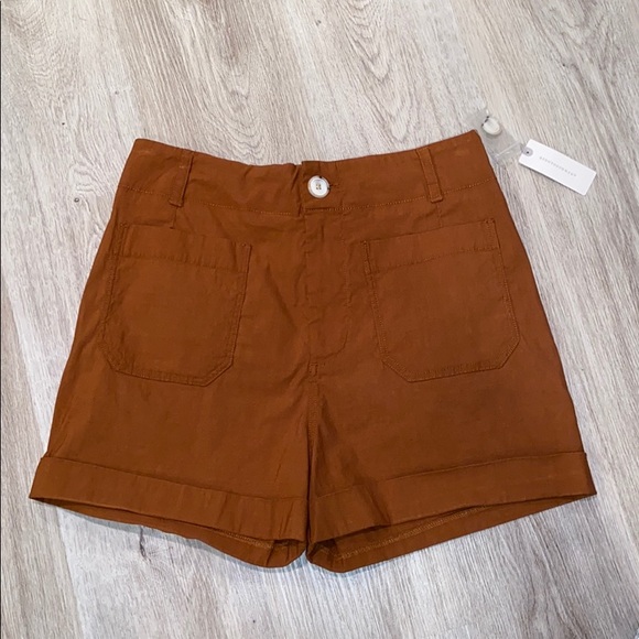 Anthropologie Pants - NWT By Anthropologie Rust High Waisted Shorts